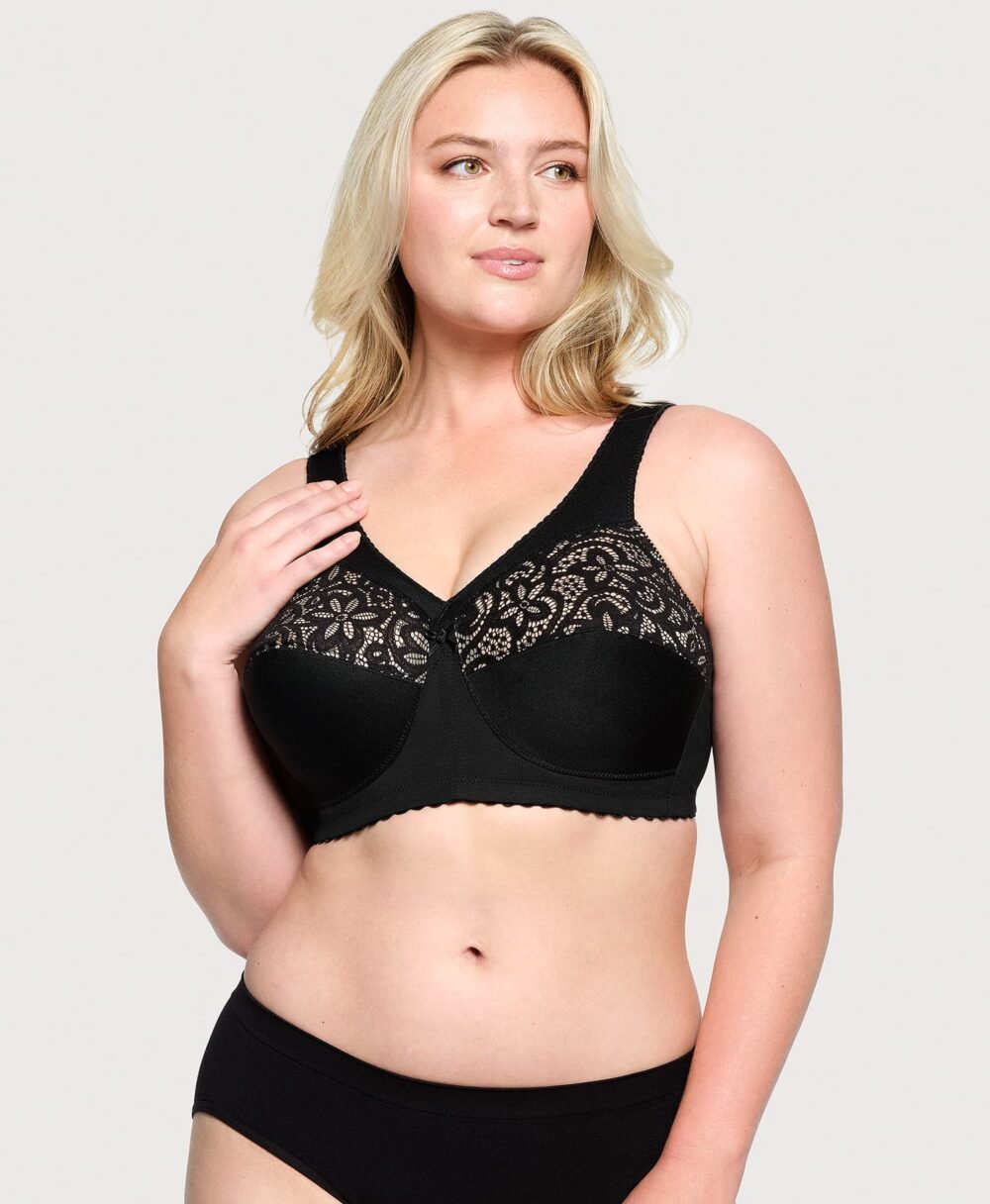 MagicLift Cotton Support Bra Black