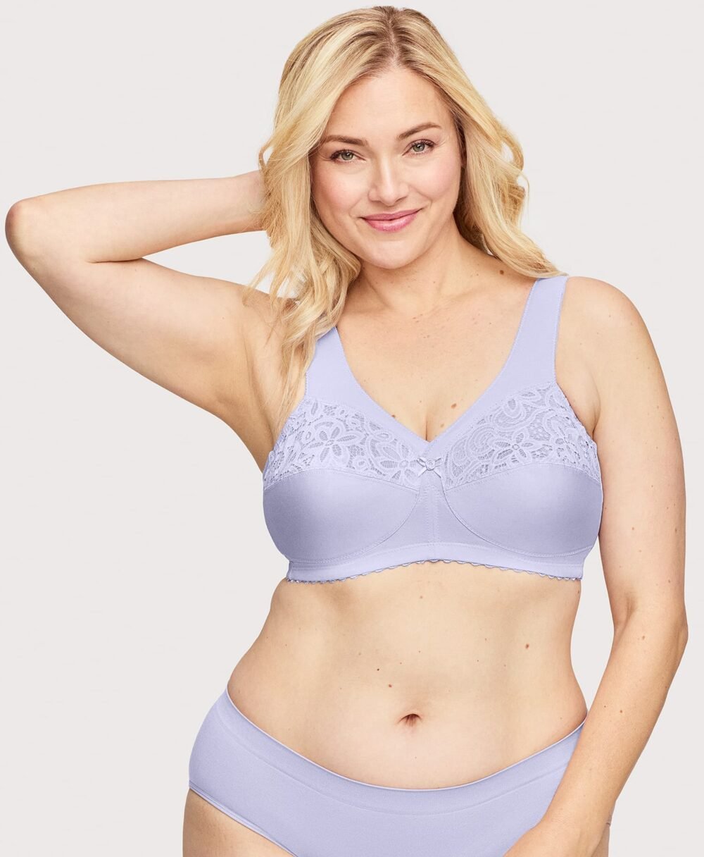 MagicLift Cotton Support Bra Lilac