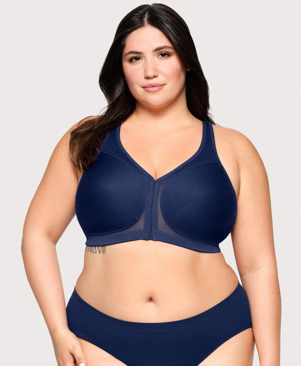 MagicLift Front-Closure Posture Back Bra Blue Band | 48